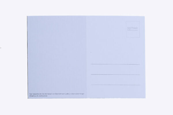 Postkarte „Salzachbrücke im Winter“ (10er-Set) – Bild 2